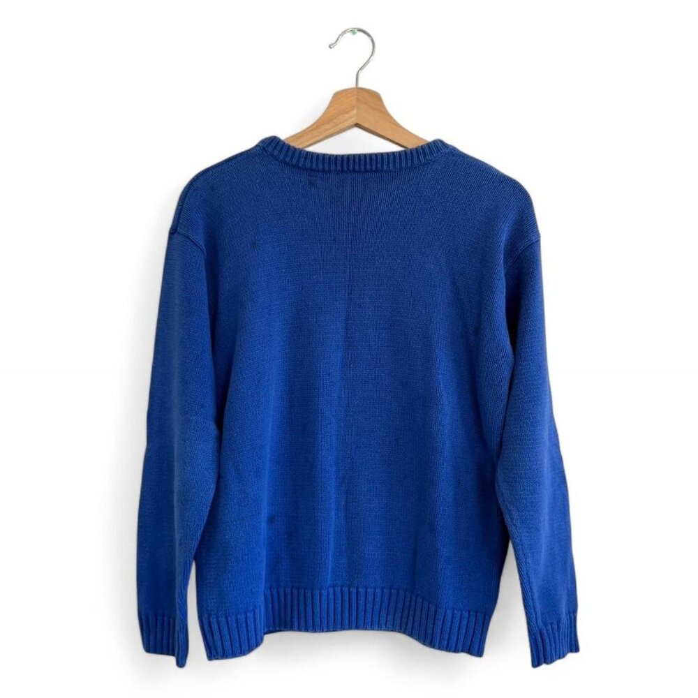 Essential Elements Nautical Ocean Blue Crew Neck … - image 6